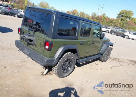 2021 Jeep Wrangler Unlimited Willys 4X4 из США, поврежденный, VIN 1C4HJXDNXMW820314